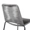 Armen Living Shasta 30" Outdoor Metal and Gray Rope Stackable Barstool, PK2 LCSTBABLGRY30 - alternate 8